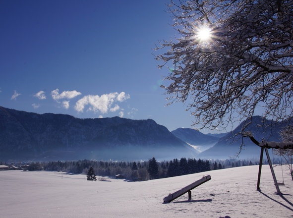 Unser Spielplatz im Winter