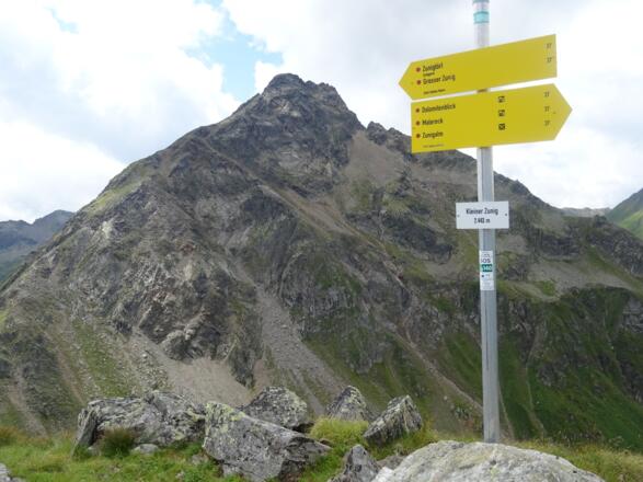 Am Kl. Zunig, der Gr. Zunig im Hintergrund