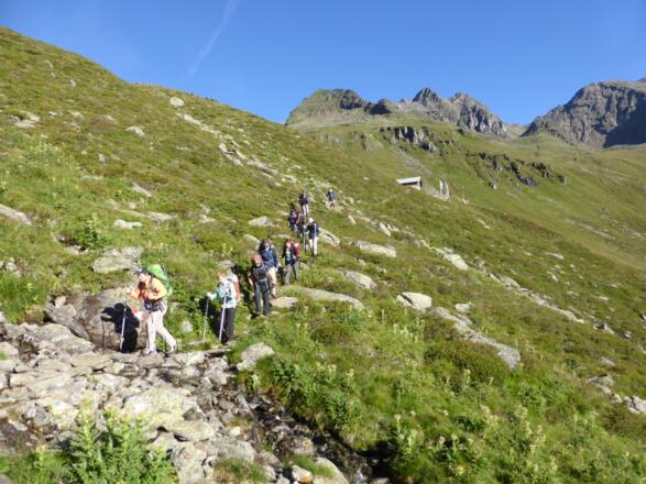 Abstieg zur Hinteren Gleirschalm.