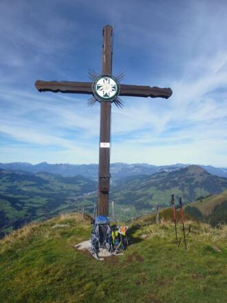 Der Gipfel des Gampenkogel, 1957m
