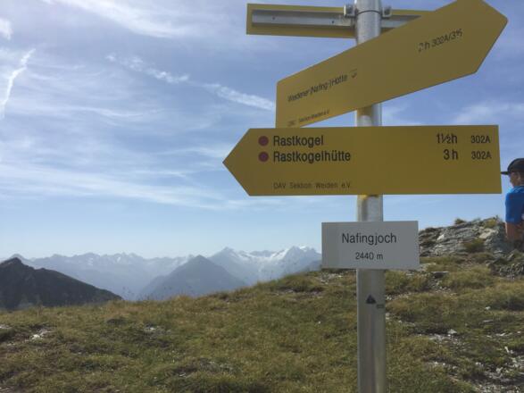 Die Route ist bestens markiert und beschildert