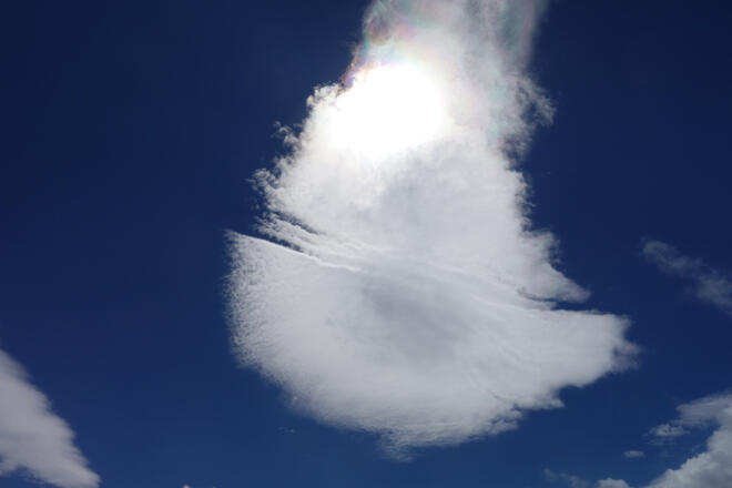 Wolke über dem Großen Trögler