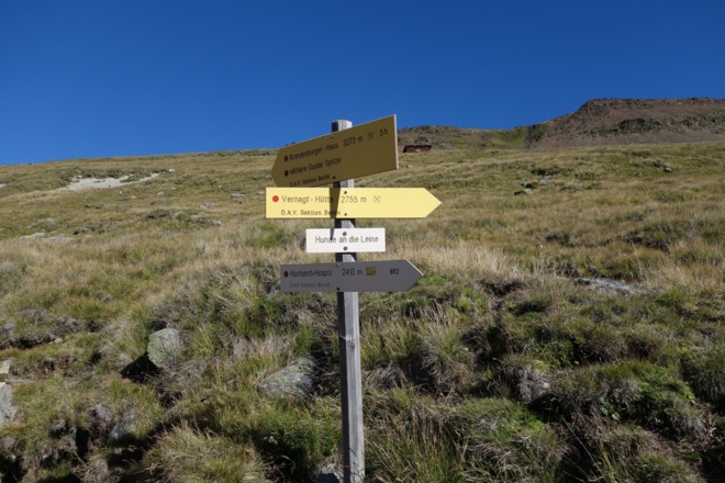 Am Anstieg vom Hochjoch Hospiz zur Vernagthütte