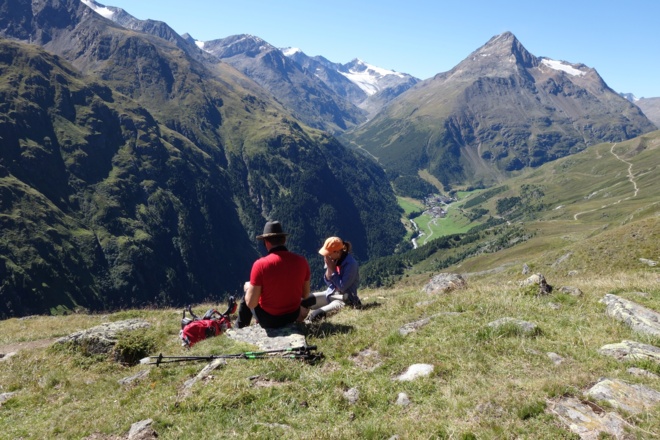 Blick nach Vent mit Talleitspitze