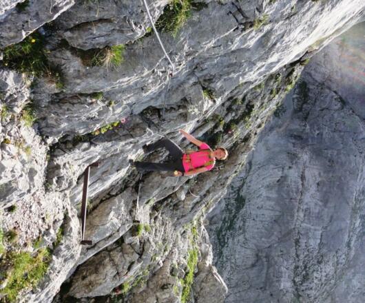 die felsigen Passagen sind gut zu begehen