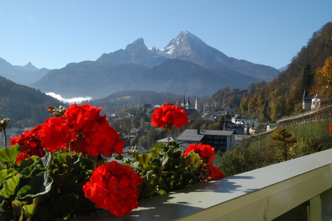 Balkon mit Watzmannblick