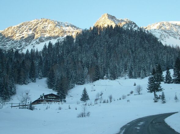 Berggasthof Rosengasse im Winter