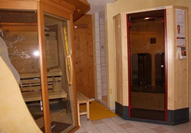 Infrarotkabine im Saunabereich