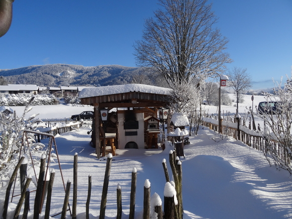 Bauerngarten im Winter