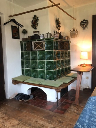 Esszimmer Kachelofen