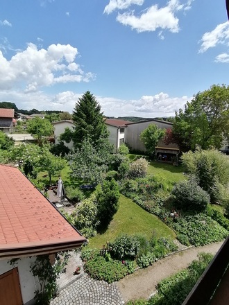 Blick vom Balkon
