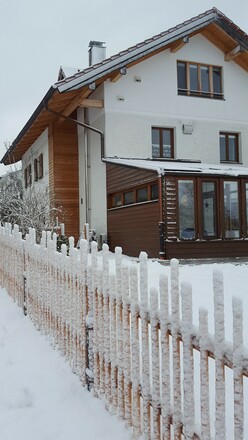 Haus im Winter
