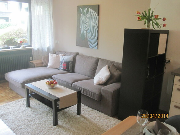 Wohnzimmeransicht Ferienwohnung Breuer