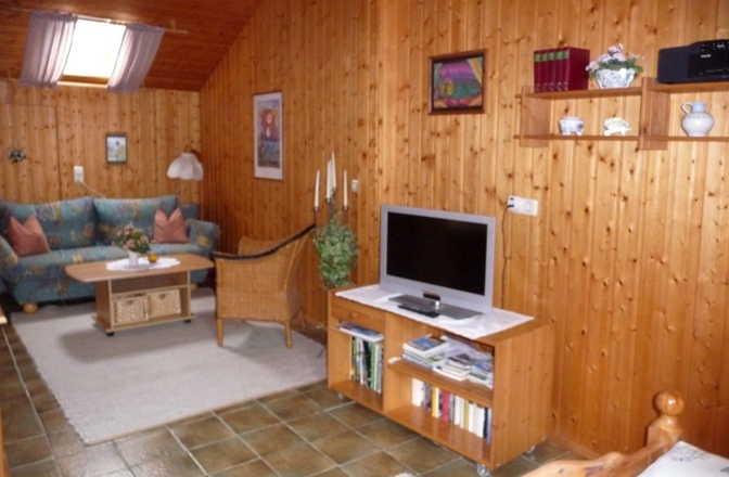 WohnbereichTV Ferienwohnung Kurzeder