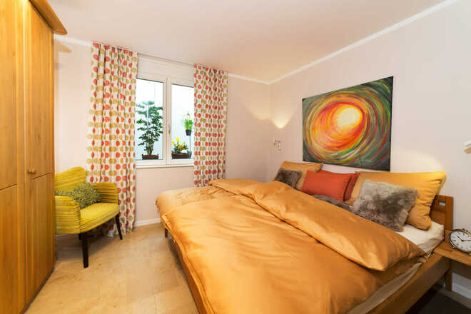 Schlafzimmer Souterrain Ferienwohnung Eglwies