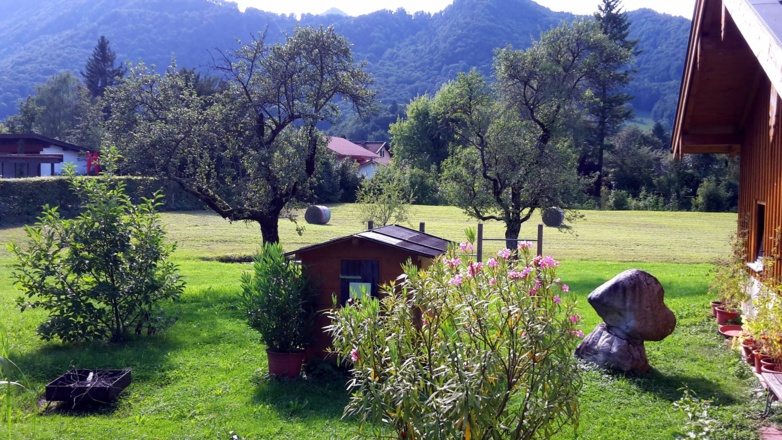 Blick vom Balkon