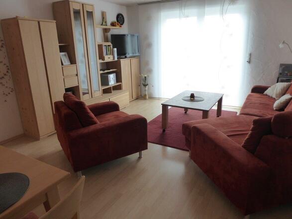 Wohnzimmer Ferienwohnung Neitzel