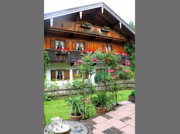 Blick auf die Ferienwohnungen