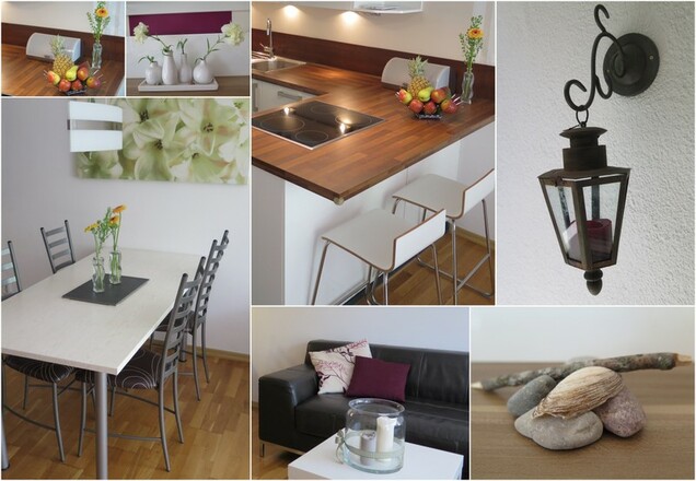 Übersicht Essbereich/Wohnbereich Ferienwohnung LuiMa