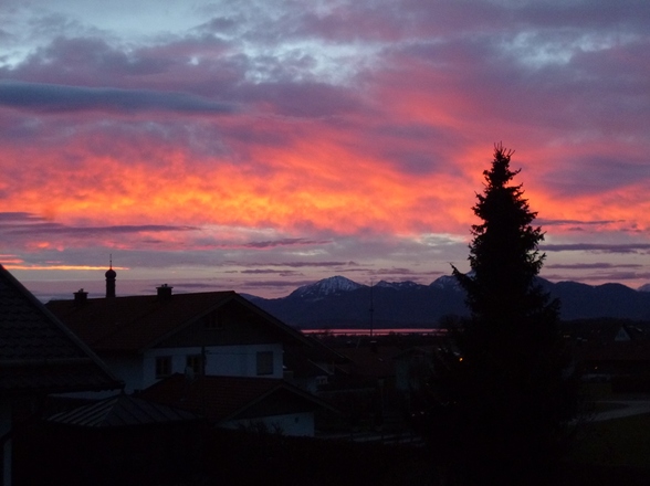 Ein romantischer Sonnenuntergang