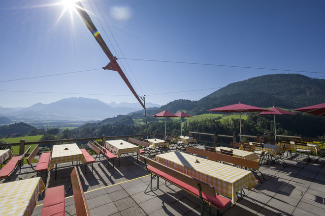 Terasse mit schönem Ausblick