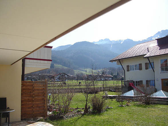 Terrassenblick Richtung Kampenwand