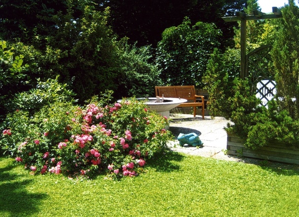 Gartenbild Ferienwohnung Haas