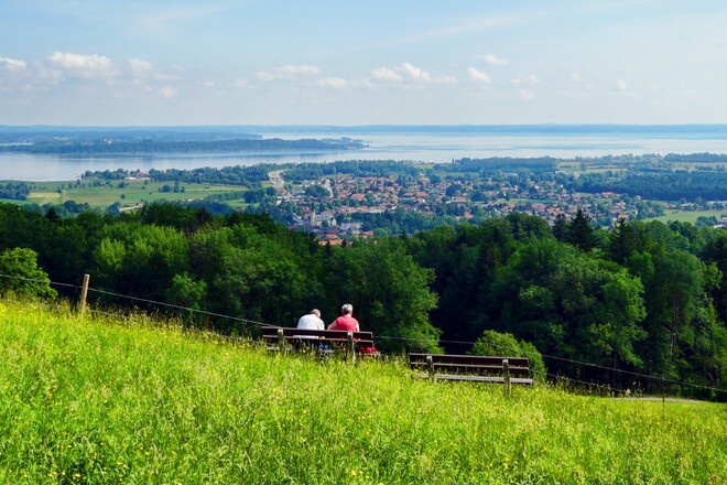 Hotel Seiserhof - Ausblick auf den Chiemsee