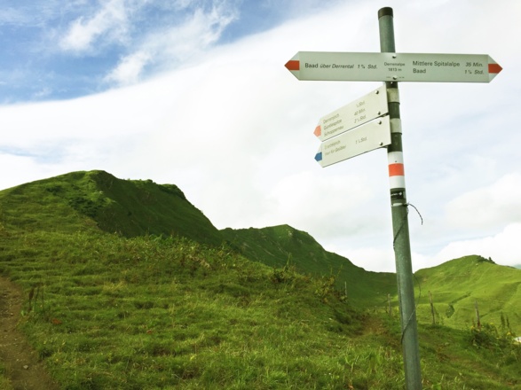 Zustiegs- und Abstiegsmöglichkeiten an der Derrenalpe