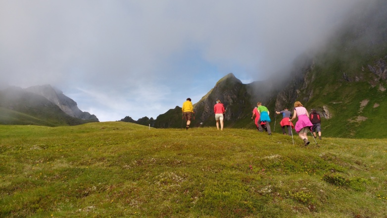 Im Aufstieg zum Tittmoninger Hörndl
