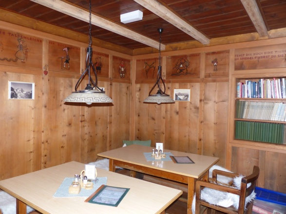 Kaunergrathütte, ein Teil des neuen Gastraums