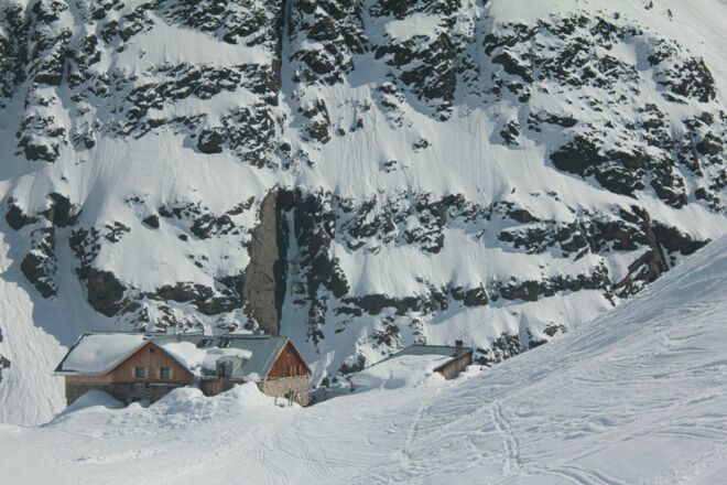 Die Winnebachseehütte im Winter