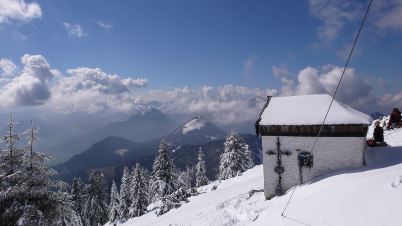 Spitzsteingipfel im Winter