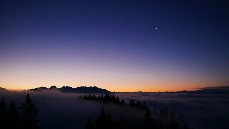 Morgenstimmung am Brünnsteinhaus
