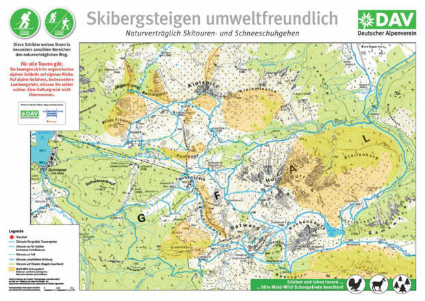 Ein beliebter Skitourenstützpunkt - Doch auch die Wildtiere brauchen ihr Refugium