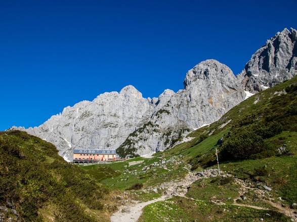 Aufstieg zur Hütte