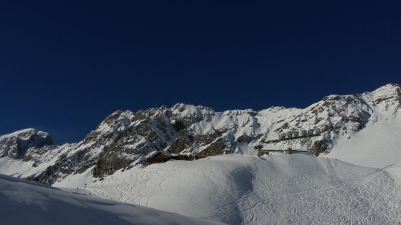 Ulmer Hütte im Winter