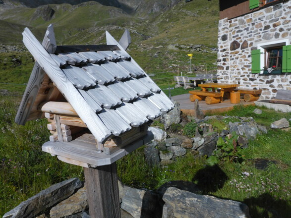 Die Süd- Ostseite mit Morgensonne.