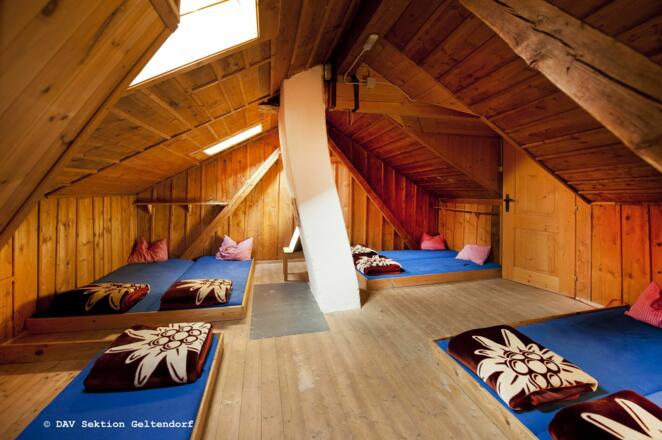 Matratzenlager der Neuen Magdeburger Hütte