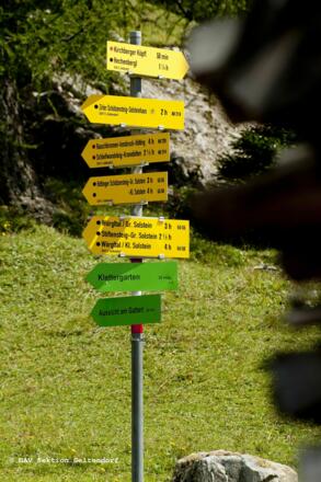 wo man hingehen kann zeigen all die Schilder