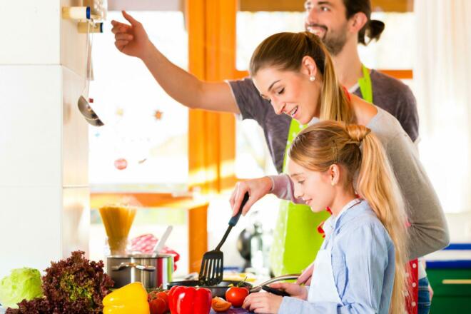 Kochen mit der Familie