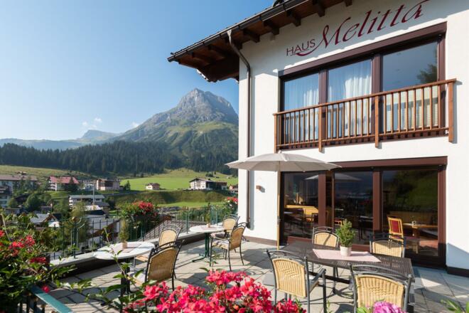 HAUS MELITTA Sommer Terrasse