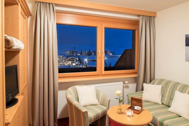 HAUS MELITTA Lechblick Suite 1 Wohnraum