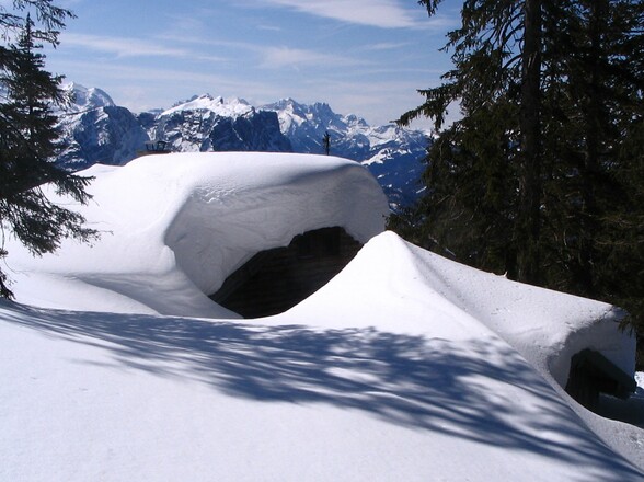 Winter 2009, Hütte eingeschneit!