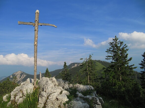 Predigtstuhlgipfel oberhalb der Hütte