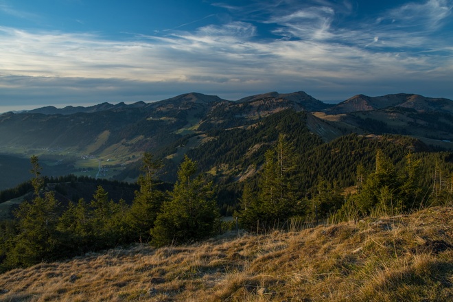 Blick auf Balderschwang vom Riedberger Horn