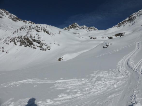 im Winnebachkar mit Blick zum Zwieselbachjoch