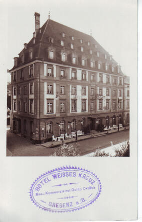 Das Hotel auf einer historsichen Ansichtskarte