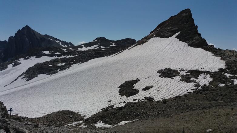 Schaflochsattel, 2713 m, mit Übergang zur Schesaplana.