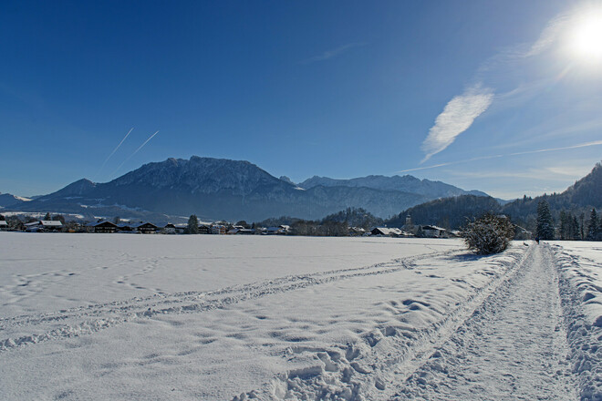 Blick auf das Kaisergebirge